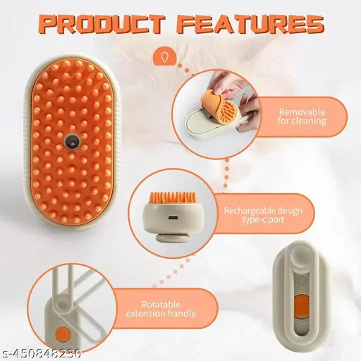 3 in 1 Pet Hair Removal Steam Comb, Perfect for Both Cats & Dogs πΆπ±
